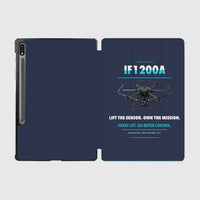 Thumbnail for Inspired Flight IF1200A design on navy blue samsung tablet tablet case