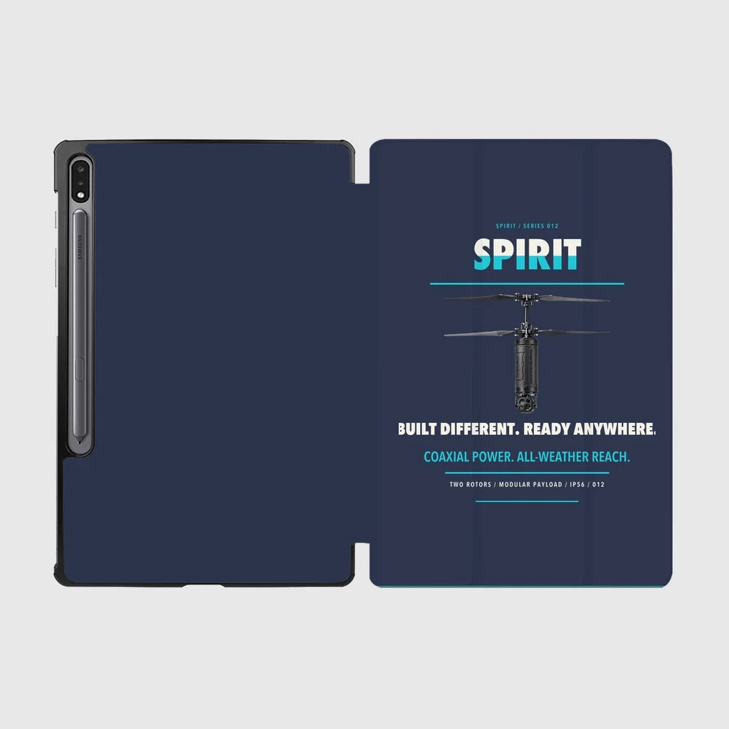 Ascent AeroSystems Spirit design on navy blue samsung tablet tablet case
