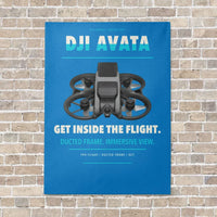 Thumbnail for DJI Avata vertical canvas print - no frame - turquoise background