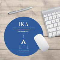 Thumbnail for Tehran Imam Khomeini International Airport (IKA) design on blue round mouse pad