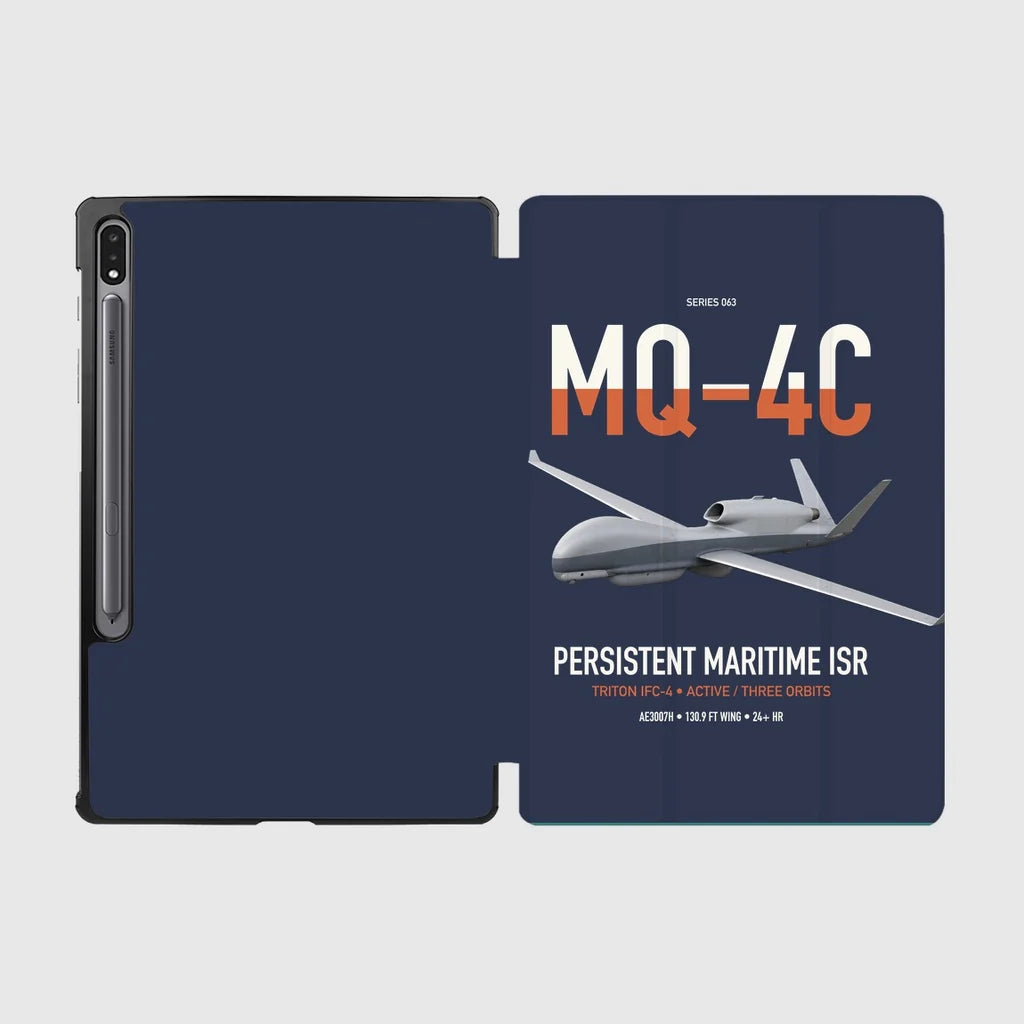 MQ-4C Triton IFC-4 design on navy blue samsung tablet tablet case