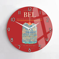 Thumbnail for Belem Val de Cans - Julio Cezar Ribeiro International Airport BEL Wall-Clock No-Frame - Red
