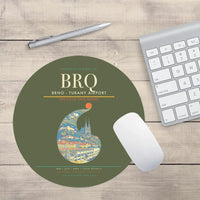 Thumbnail for Brno - Turany Airport BRQ Mouse-Pad Round - Green Army