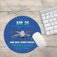 Thumbnail for DJI Air 2S design on blue round mouse pad