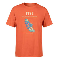 Thumbnail for Hilo International Airport (ITO) T-Shirt single-side front print in Orange | hilo-international-airport-ito-double-side-t-shirt