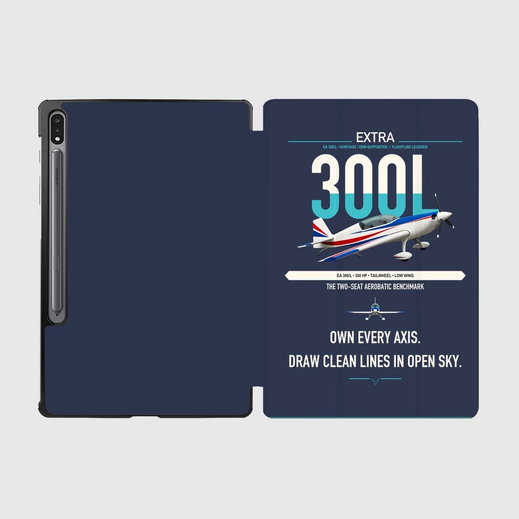 Extra 300L design on navy blue samsung tablet tablet case