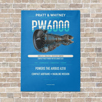 Thumbnail for PW6000 vertical canvas print - no frame - turquoise background