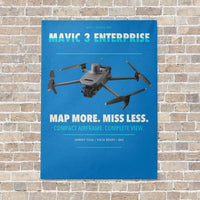 Thumbnail for DJI Mavic 3 Enterprise vertical canvas print - no frame - turquoise background