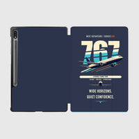 Thumbnail for Boeing 767-300ER design on navy blue samsung tablet tablet case