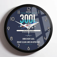 Thumbnail for Extra 300L design on navy blue framed wall clock