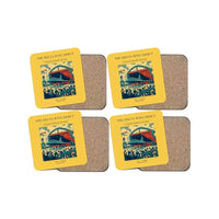 Thumbnail for The Delta Wing Debut - Designed Coasters design on yellow 4-pieces-set