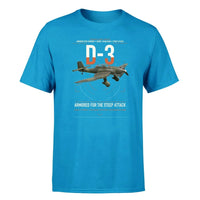 Thumbnail for Junkers Ju 87D-3 design on turquoise t-shirt, single-side print
