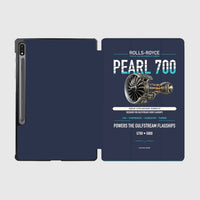 Thumbnail for PEARL 700 design on navy blue samsung tablet tablet case