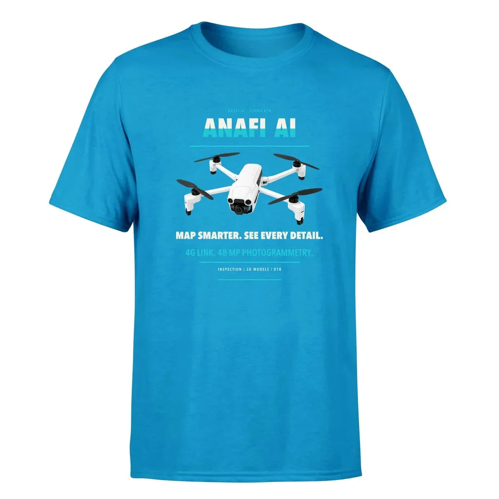 Parrot ANAFI Ai design on turquoise single side