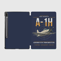 Thumbnail for A-1H Skyraider design on navy blue samsung tablet tablet case