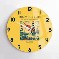 Thumbnail for VINTAGE G4156 - The Pylon Turn - Designed Wall Clocks design on yellow no-frame