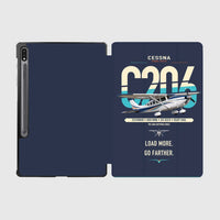 Thumbnail for Cessna 206 Stationair design on navy blue samsung tablet tablet case