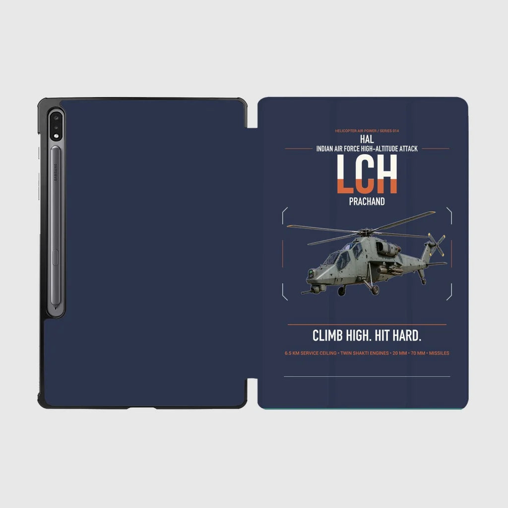 HAL LCH Prachand design on navy blue samsung tablet tablet case