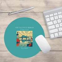 Thumbnail for VINTAGE G4333 - The Salt Flat Mirror - Designed Mouse Pads design on turquoise round