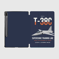 Thumbnail for T-38C Talon design on navy blue samsung tablet tablet case