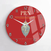 Thumbnail for Prishtina International Airport Adem Jashari PRN Wall-Clock No-Frame - Red