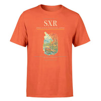 Thumbnail for Sheikh ul-Alam International Airport (SXR) T-Shirt single-side front print in Orange | sheikh-ul-alam-international-airport-sxr-double-side-t-shirt