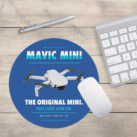 Thumbnail for DJI Mavic Mini design on blue round mouse pad