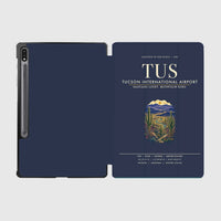 Thumbnail for Tucson International Airport (TUS) design on navy blue samsung tablet tablet case