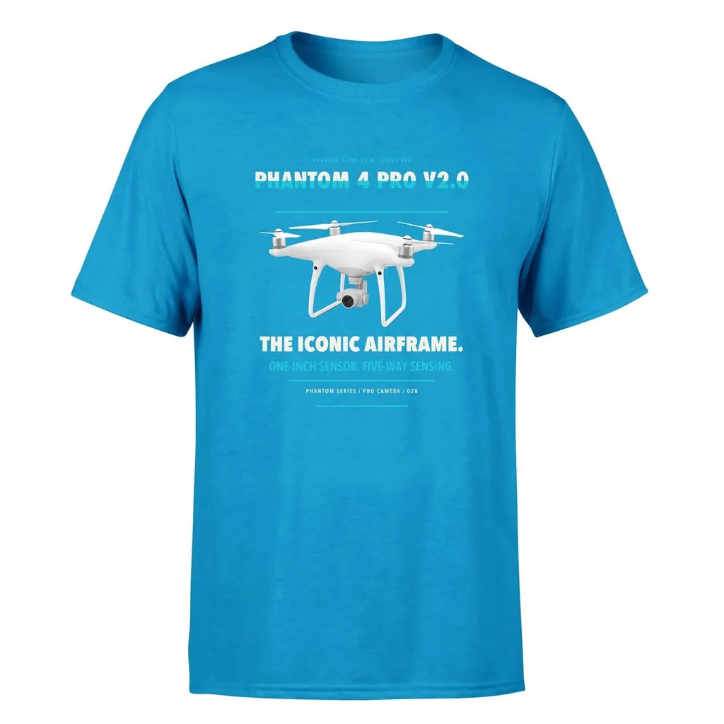 DJI Phantom 4 Pro V2.0 design on turquoise single side