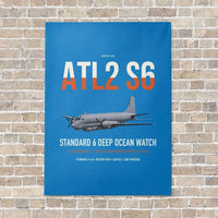 Thumbnail for Atlantique 2 Standard 6 vertical canvas print - no frame - turquoise background