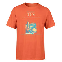 Thumbnail for Vincenzo Florio Airport Trapani-Birgi (TPS) T-Shirt single-side front print in Orange | vincenzo-florio-airport-trapani-birgi-tps-double-side-t-shirt