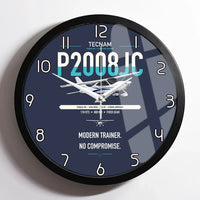 Thumbnail for Tecnam P2008JC NG design on navy blue framed wall clock