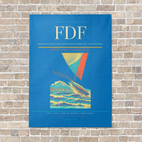 Thumbnail for Martinique Aimé Césaire International Airport FDF — Fort-de-France vertical canvas print - no frame - turquoise background