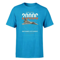 Thumbnail for Dassault Mirage 2000C RDI design on turquoise t-shirt, single-side print