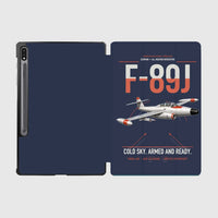Thumbnail for F-89J Scorpion design on navy blue samsung tablet tablet case