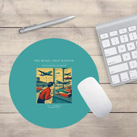 Thumbnail for VINTAGE G4381 - The Model Shop Window - Designed Mouse Pads design on turquoise round