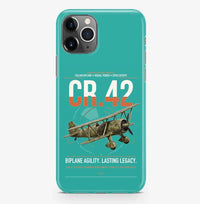 Thumbnail for Fiat CR.42 Falco design on turquoise magsafe iphone case, for iPhone Pro Max