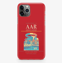 Thumbnail for Aarhus Airport (AAR) design on red iPhone 16 Pro MagSafe case