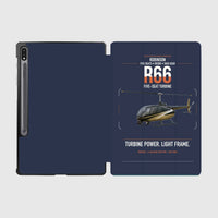 Thumbnail for Robinson R66 design on navy blue samsung tablet tablet case