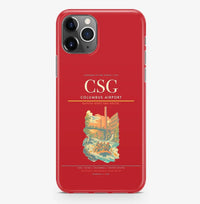 Thumbnail for Columbus Airport (CSG) design on red iPhone 16 Pro MagSafe case