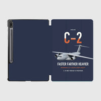 Thumbnail for Kawasaki C-2 design on navy blue samsung tablet tablet case