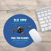 Thumbnail for DJI FPV design on blue round mouse pad