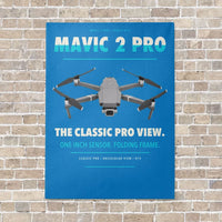 Thumbnail for DJI Mavic 2 Pro vertical canvas print - no frame - turquoise background