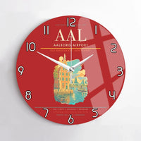 Thumbnail for Aalborg Airport AAL Wall-Clock No-Frame - Red