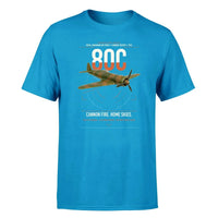Thumbnail for IAR 80C design on turquoise t-shirt, single-side print