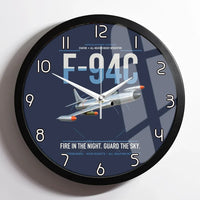 Thumbnail for F-94C Starfire design on navy blue framed wall clock