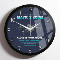 Thumbnail for DJI Mavic 2 Zoom design on navy blue framed wall clock
