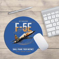 Thumbnail for F-5E Tiger II design on blue round mouse pad