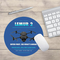 Thumbnail for BRINC LEMUR 2 design on blue round mouse pad