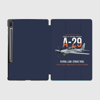 Thumbnail for A-29 Super Tucano Light Attack design on navy blue samsung tablet tablet case